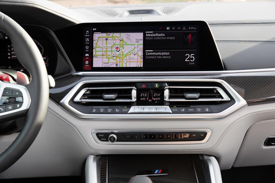 Детали интерьера BMW X6 M Competition (F96) 2020 года  (NA) (фото 134 из 146)